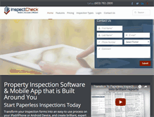 Tablet Screenshot of inspectcheck.com